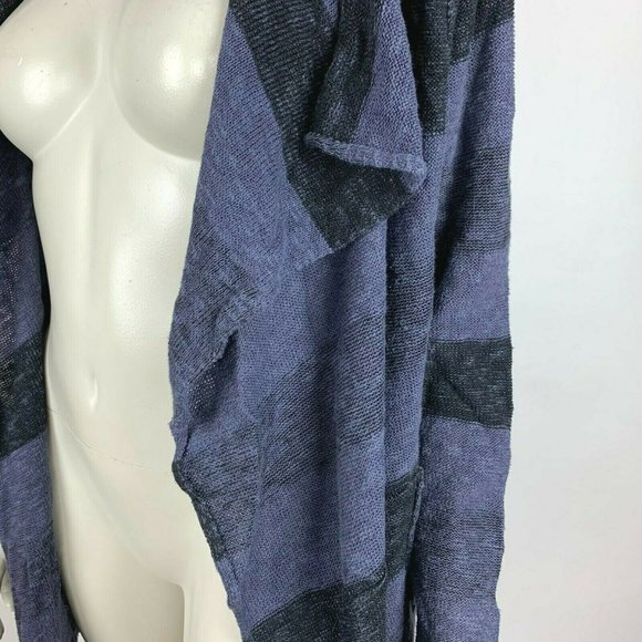 Habitat Linen Cotton Open Front Knit Cardigan - Picture 3 of 12